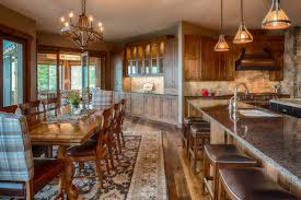 This approach is particularly suited to black kitchen cabinets. Rustic Kitchen With Painted Black Island Crystal Cabinets
