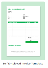 Check spelling or type a new query. Self Employed Invoice Template