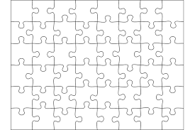 This masterpieces 15 x 21 500pc halloween glow in the dark puzzle is the perfect way to get into the holiday spirit, and the perfect holiday present for friends and family. Puzzles Grid Template Jigsaw Puzzle 48 Pieces Thinking Game And 8x6 By Tartila Thehungryjpeg Com
