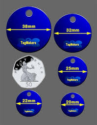 Pet Tag Size Chart