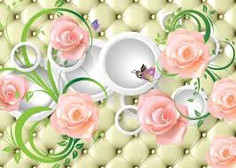 3d Flowers Wall Mural Flower Iphone Wallpaper Flower Wall Decor Flower Wall