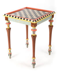 Having fun with our mackenzie childs courtly check dishware and accessories. Mackenzie Childs Game Table