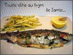 truite rotie au thym de jamie peches mignons recette truite recette truite au four truite au four