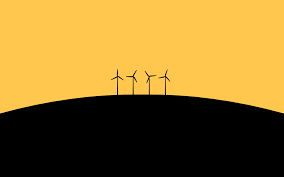 Tumblr wallpaper for macbook 13 and macbook 15. Wind Turbine Artwork Black Simple Background Yellow Minimalism Minimalist Desktop Wallpaper Minimal Wallpaper Computer Wallpaper Desktop Wallpapers