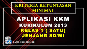 Kkm k13 kelas 2 sd revisi 2020 semester 1 dan 2. Aplikasi Kkm Tematik Kelas 1 Kurikulum 2013 Sd Mi Tahun Pelajaran 2021 2022 Datadikdasmen Com