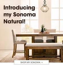 Urgent dining room sets bobs furniture 98 bob mackie. Bobs Discount Furniture My Sonoma Dining Set Is Now Available In A Natural Finish Milled