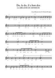 Do Le Do Il A Bon Dos Partition Gratuite En Pdf Partitions Gratuites La Melodie Du Bonheur Partitions De Chansons