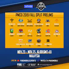 Uzivatel Pubg Mobile Esports Na Twitteru Here Are The 16 Teams Battling It Out In The Pmco2019 Fall Split Global Prelims Sponsored By Vivo Only Three Teams Will Make It From Here
