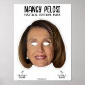 NANCY PELOSI Halloween Mask Poster
