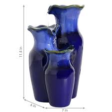 Get indoor fountains, outdoor fountains and the best overall values on a wide variety of water we have wall fountains, floor fountains, and table top fountains. Sunnydaze 11 Inch Tiered Blue Ceramic Glazed Pitchers Indoor Desktop Tabletop Water Fountain Small Decorative Fountain For Home And Office Mini Interior Water Feature Home Decor Home Kitchen Fcteutonia05 De