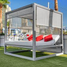 Cabana daybed ideal for commercial and residential outdoors inquire for custom options.outdoor grand daybed cabana for the poolside or patio outdoor space. Cabana Outdoor Daybed Day Bed Source Outdoor Canopy Homeinfatuation Com