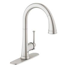single handle pull down kitchen faucet