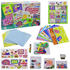 Use adhesive tape ( better than glue ). Ekta Greeting Cards Decoration Material Kit Multicolour Amazon In Office Products