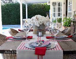 Later this week we'll feature a patriotic table setting using linens, wine glasses and real dishes. Patriotic Table Setting 14 Ideas For Summer Table Inspiration
