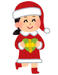 サンタクロースのコスチュームを着た女の子のイラスト | かわいい ...