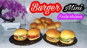 1 bungkus ragi instan 1/4 sendok garam bahan isi: Resep Membuat Roti Burger Burger Mini Youtube