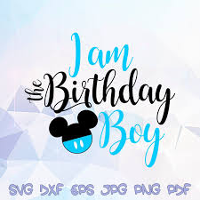Download Birthday Boy Svg Mickey Mouse Head Blue Pants Disney Ears Cricut Silhouette Shirt Clipart Cut File Printable Party Supplies Decoration Decal Clip Art Art Collectibles