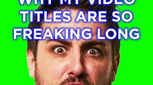 Why My Video Titles (Intentionally) Suck