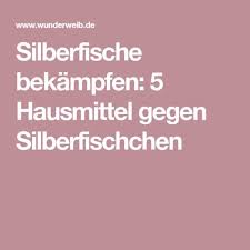 Silberfische Bekampfen 5 Hausmittel Gegen Silberfischchen Silberfische Silberfische Bekampfen Und Fische
