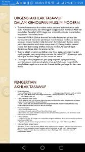 Hingga jiwa menjadi bersih dan memantulkan haqiqat dan rahasia ketuhanan menurut hamka:1)solusi alternatif terhadap kebutuhan spiritual dan. Akhlaq Tasawuf For Android Apk Download