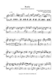 Reality From La Boum Ost By Digital Sheet Music For Download Print H0 463139 Sc003718942 Sheet Music Plus