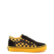 Black And Gold Vans Old Skool Vans Old Skool Checkerboard Skate Shoe Little Kid Big Kid Black Spectra Yellow In 2020 Vans Shoes Old Skool Skate Shoes Yellow Vans