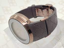 Replacement Genunie 26mm Brown I Gucci Rubber 26mm Watch Band Watch Bands Rubber Rubber Watches
