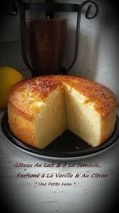 Gateau Au Lait A La Semoule Parfume A La Vanille Au Citron Recette Recettes De Cuisine Recettes Sucrees