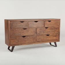 Brooklyn Loft Solid Wood 7 Drawer Dresser Wood Dresser 7 Drawer Dresser Wood