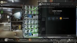 A level 2 farm's additional 15 cards will pay themselves off in about 23 days (3mil roubles investment, an extra 1.08 bitcoins/day = ~130k extra roubles/day). The Video Game Escape From Tarkov Allows You To Build A Btc Farm When You Get Enough Graphics Cards And Other Parts The Value Of Bitcoin In Game Is Roughly Tied To