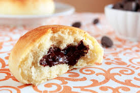 Spread fruit filling over dough to within 1/2 inch of long sides. Pastry Affair Chocolate Filled Buns
