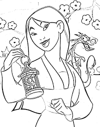 Printable mulan coloring pages for kids. Mulan Printable Coloring Pages Novocom Top