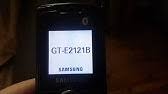 The unlocking codes you will receive will look something like this: Samsung E2121 Factory Reset Youtube