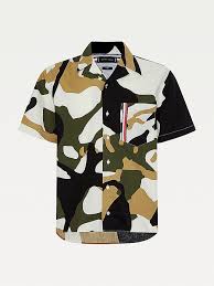 Weitere artikel von cipo & baxx. Kurzarm Hemd Mit Auffalligem Camouflage Print Grun Tommy Hilfiger