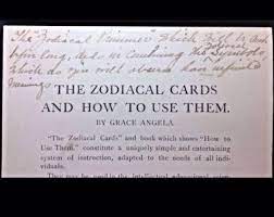 Semoga infomasi yang admin sampaikan ini bisa dapat berguna dan bermanfaat untuk kalian semua. 1902 Grace Angela Zodiac Astrology Fortune Telling Playing Cards Book Chart Ebay