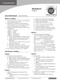 Cambridge English Readers Level5 Upper Intermediate East 43rd Street  Worksheet PDF