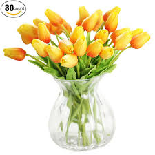 Yatai 16 pcs artificial flowers real touch calla lily artificial plants fake flowers floral bouquet for home parties wedding event decor (white). Amazon Com Xhsp 30 Pcs Real Touch Artificial Tulip Flowers Home Wedding Party Decor Home Fake Flowers Wedding Artificial Flowers Real Touch Wedding Flowers