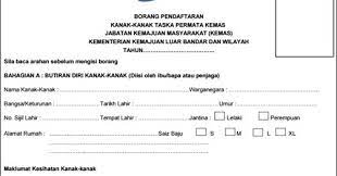 Berikut dikongsikan maklumat penting berkaitan permohonan tabika dan taska kemas tahun 2021 meliputi tarikh permohonan dan muat turun borang pendaftaran. Borang Permohonan Pendaftaran Taska Permata Kemas