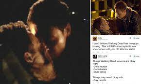 The Walking Dead fans object to kiss between two gay characters | Daily  Mail Online