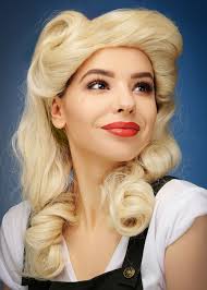 Costume Wig 1940s Wigs Uk Blonde Wig With Waves And A Side Parting, 1940s  Style: Nancy