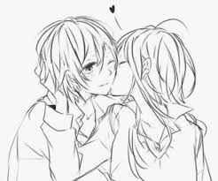 Anime Black And White Couple Drawings Pin On Manga