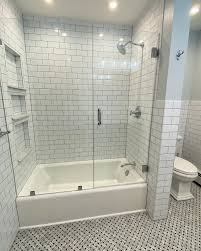 60x62 brushed nickel 4.4 out of 5 stars 35. 1920s Style Bathroom Tub Shower Doors Bathroom Remodel Shower Tub Shower Combo