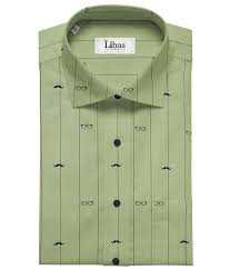 Nemesis Men S Cotton Printed Unstitched Shirt Fabric Light Olive Green Textile Pattern Design Prints Fabric