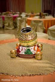 Traditional Sangeet Table Centerpiece Http Www Maharaniweddings Com Gallery Photo 88367 Indian Wedding Centerpieces Wedding Event Decor Desi Wedding Decor