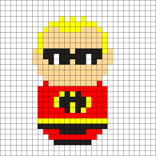 Mr Incredible By Tashar H On Kandi Patterns Kawaii Cross Stitch Hama Beads Disney Perler Bead Art