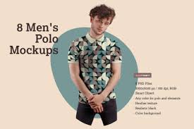 Download 8 Men S Polo Mockups In Apparel Mockups On Yellow Images Creative Store