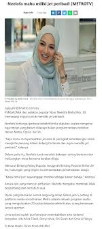 Malaysia directory for discussion & information. Neelofa Nak Beli Jet Gosip Tempatan Gosip Forum Cari Infonet