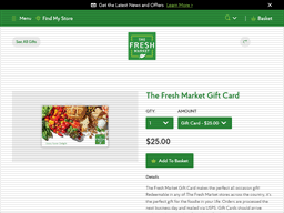 · the advantage of a fresh market gift card balance, a person can buy himself whatever he wants, and the money on the card will be kept until the end of the validity period canadian pharmaceuticals online. The Fresh Market Gift Card Balance Check Balance Enquiry Links Reviews Contact Social Terms And More Gcb Today