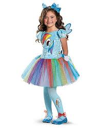 Rainbow Dash Tutu Child Costume Spirithalloween Com Rainbow Dash Costume My Little Pony Costume Halloween Costumes For Girls