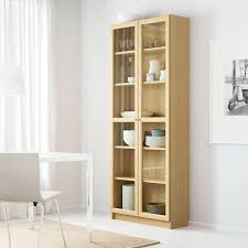 Billy Oxberg Bibliotheque Plaque Chene Chene 80x202x28 Cm Ikea Ikea Armoire Avec Portes Vitrees Porte Vitree